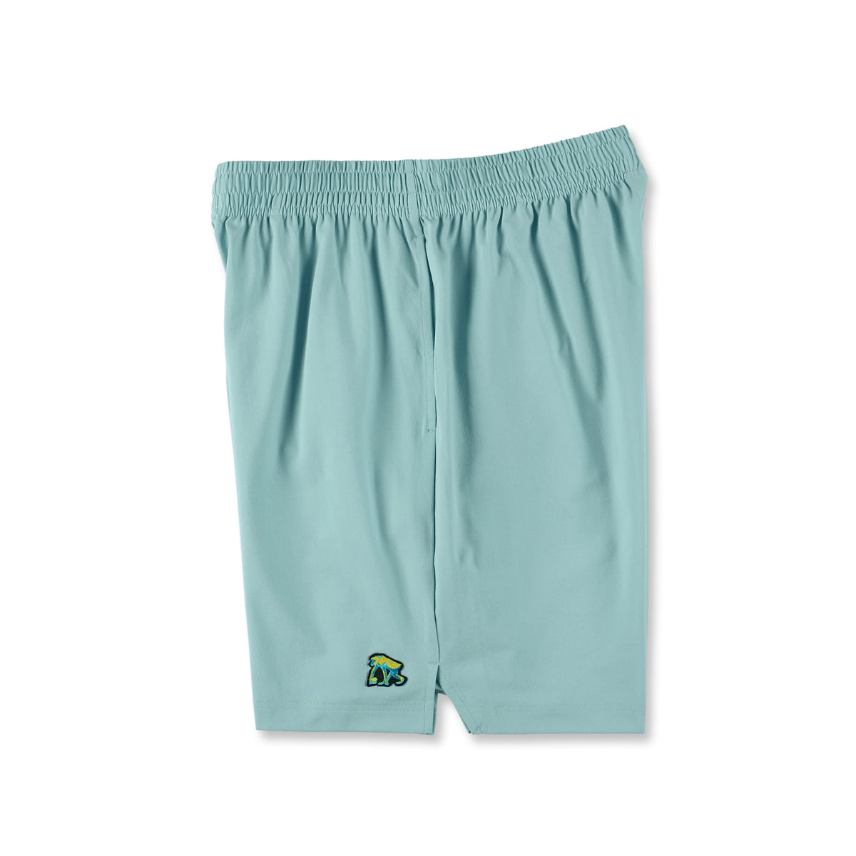 [ひざ上丈] ポリゴンワッペン カットオフショートパンツ