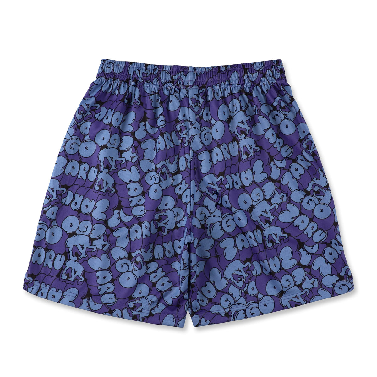 [ひざ上丈] バルーンロゴ カットオフショートパンツ