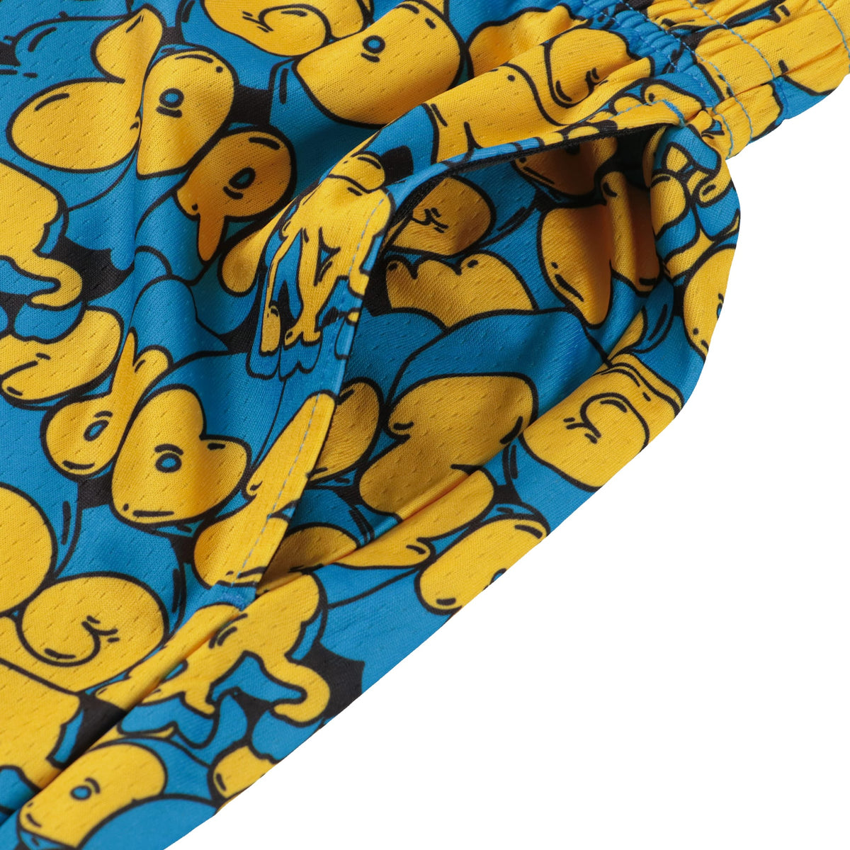 [ひざ上丈] バルーンロゴ カットオフショートパンツ