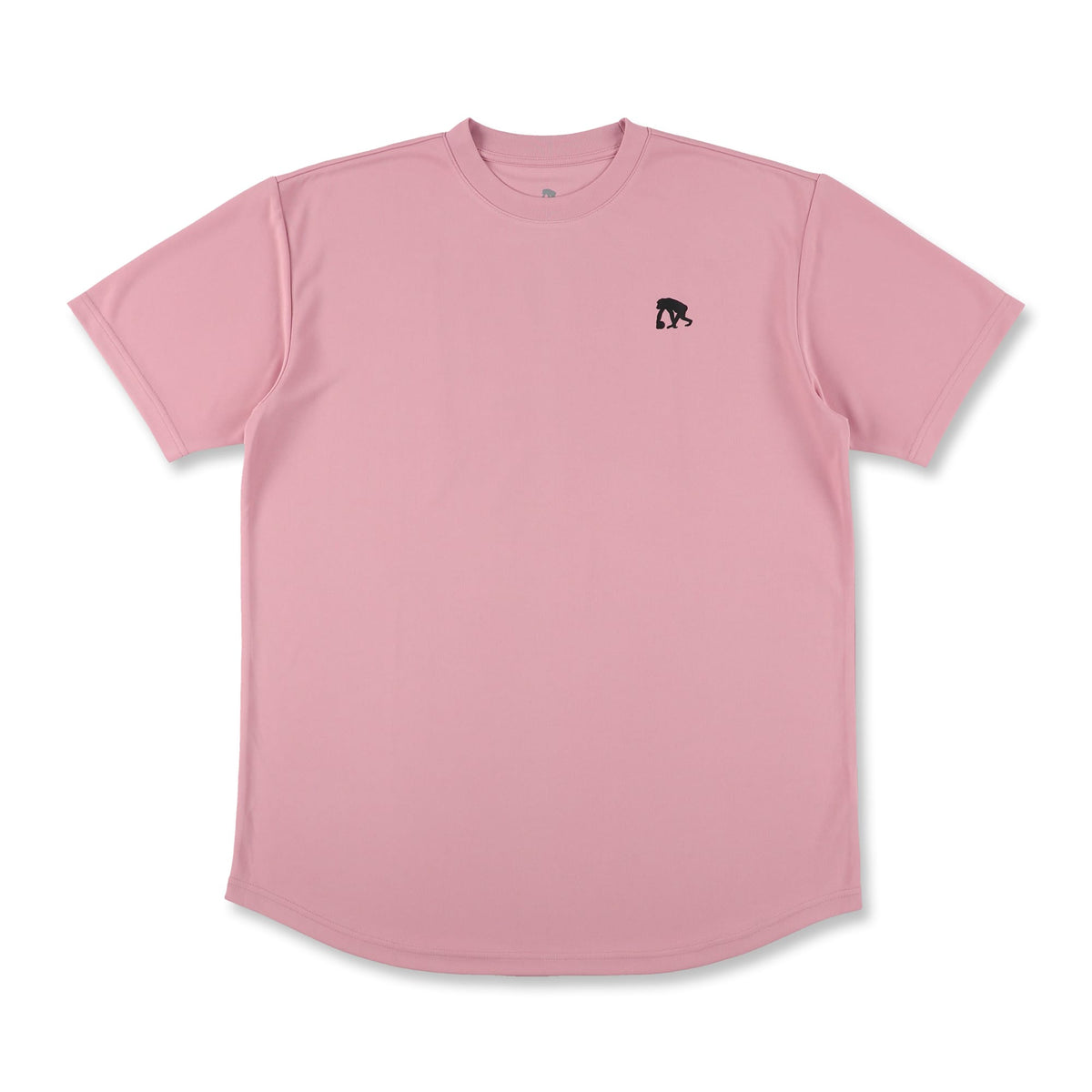 ワイドジオメトリック ソリッドカラー バックプリント Tシャツ