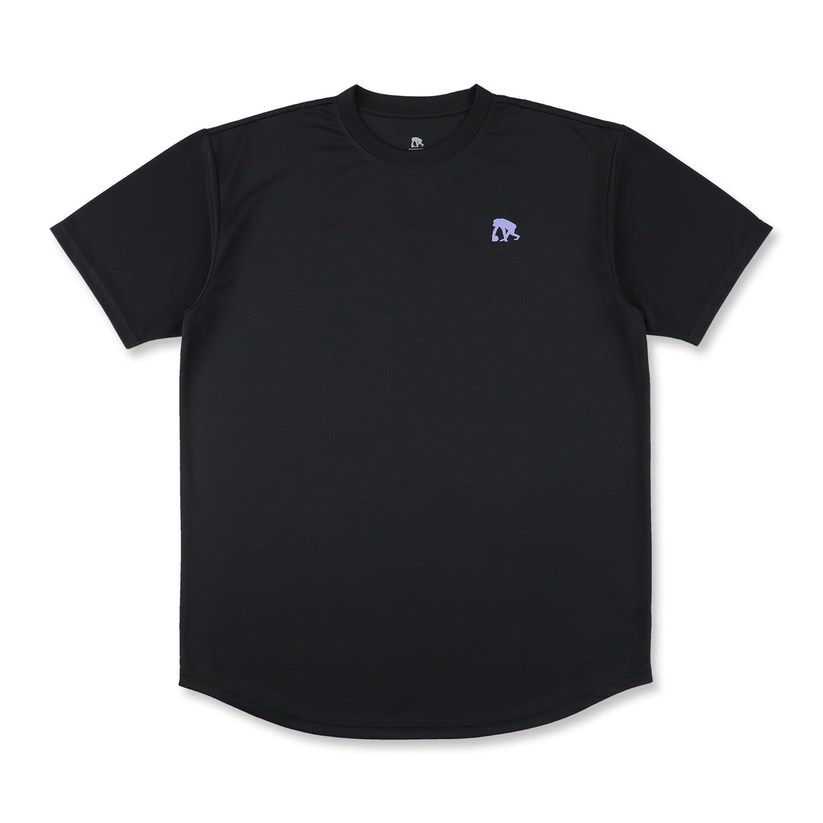 ワイドジオメトリック ソリッドカラー バックプリント Tシャツ