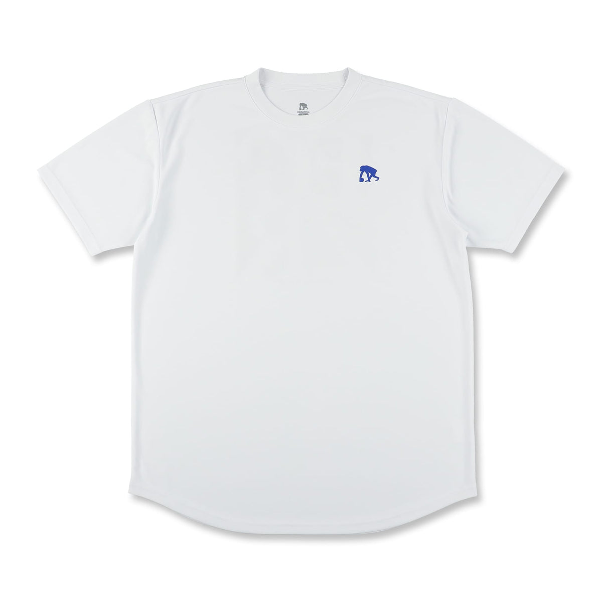 ワイドジオメトリック ソリッドカラー バックプリント Tシャツ