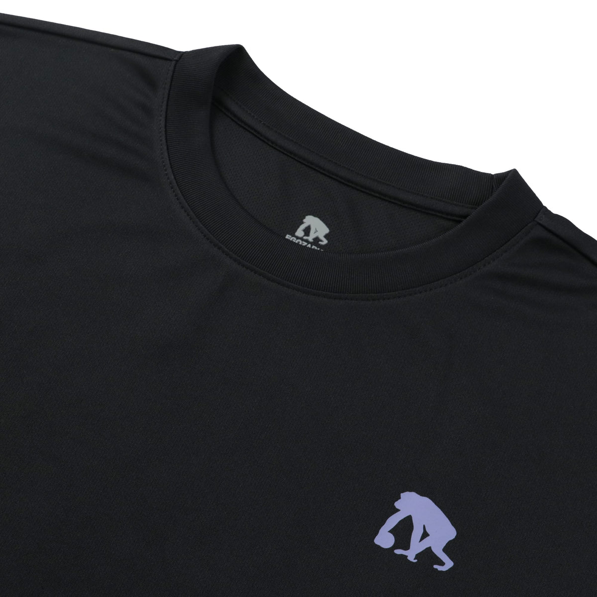 ワイドジオメトリック ソリッドカラー バックプリント Tシャツ