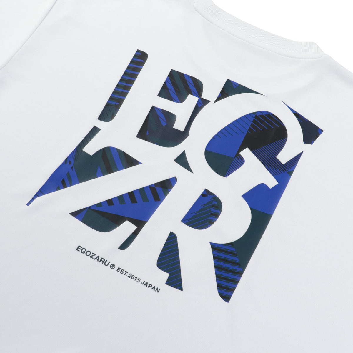 ワイドジオメトリック ソリッドカラー バックプリント Tシャツ