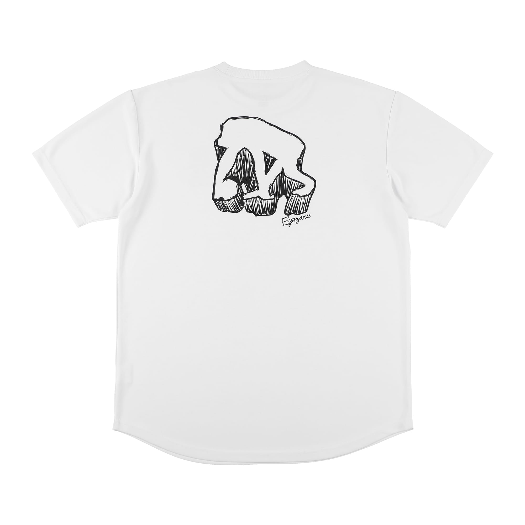 スクリブルブロック ワンカラー バックプリント Tシャツ – EGOZARU