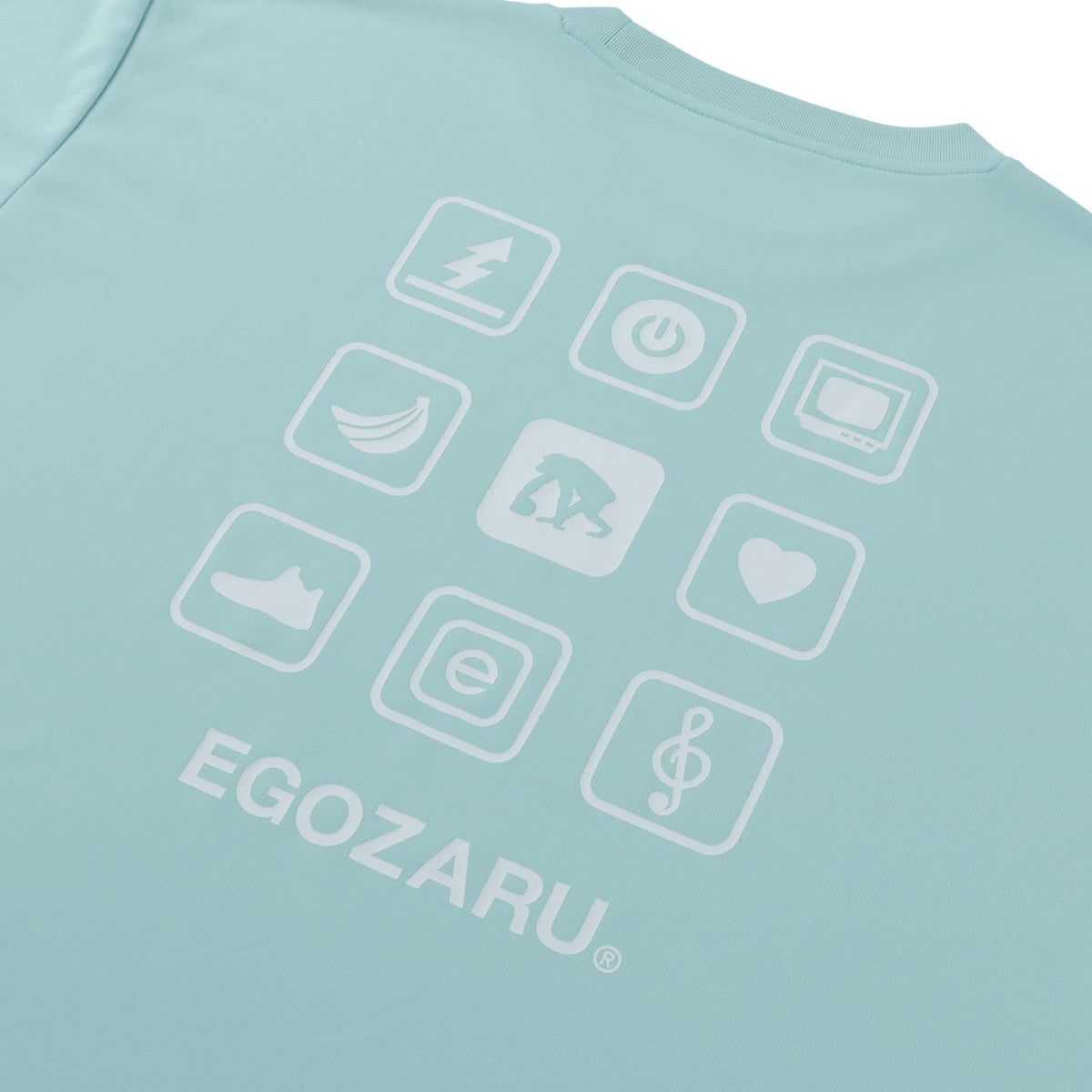 ビッグアイコン バックプリント Tシャツ