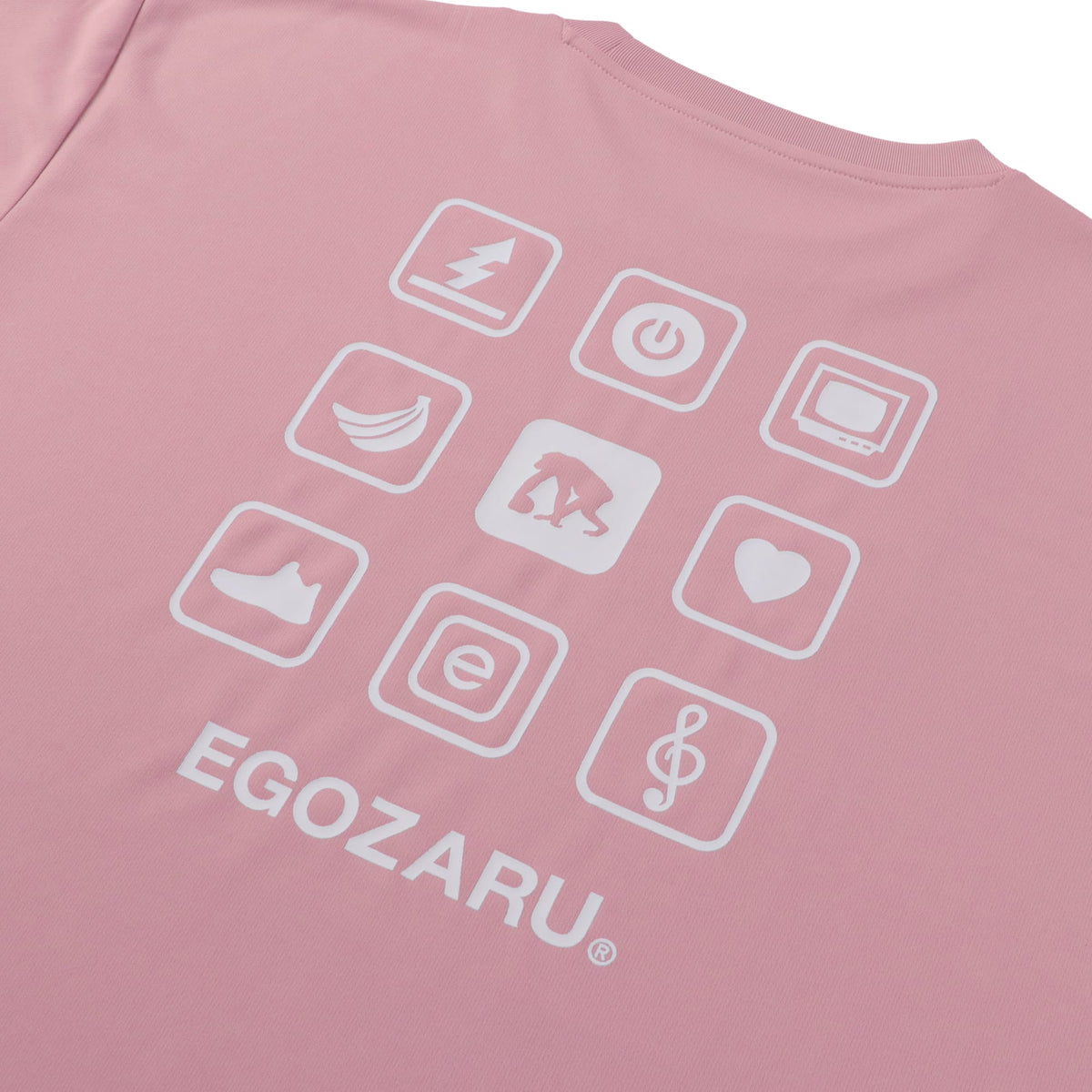 ビッグアイコン バックプリント Tシャツ