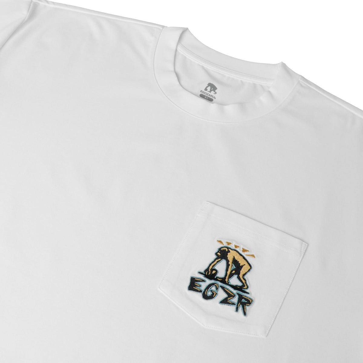 BIGシルエット ロックステディ エンブロイダリー ポケットTシャツ