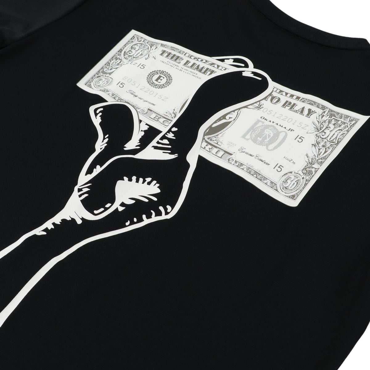 36 Money Makeup Back Print T -shirt