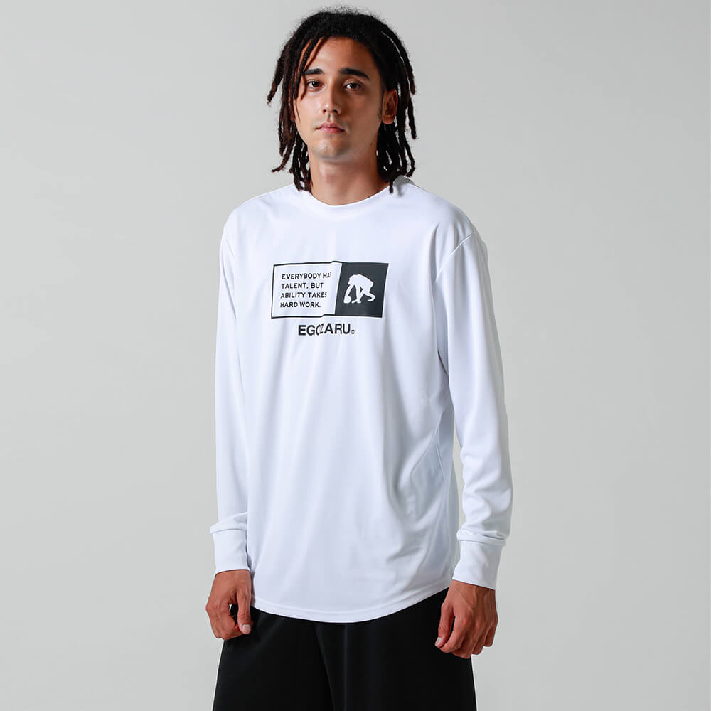 Square aprint long T -shirt