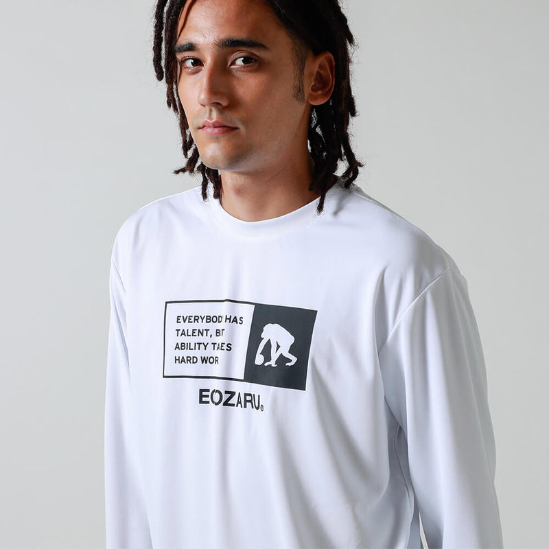 Square aprint long T -shirt