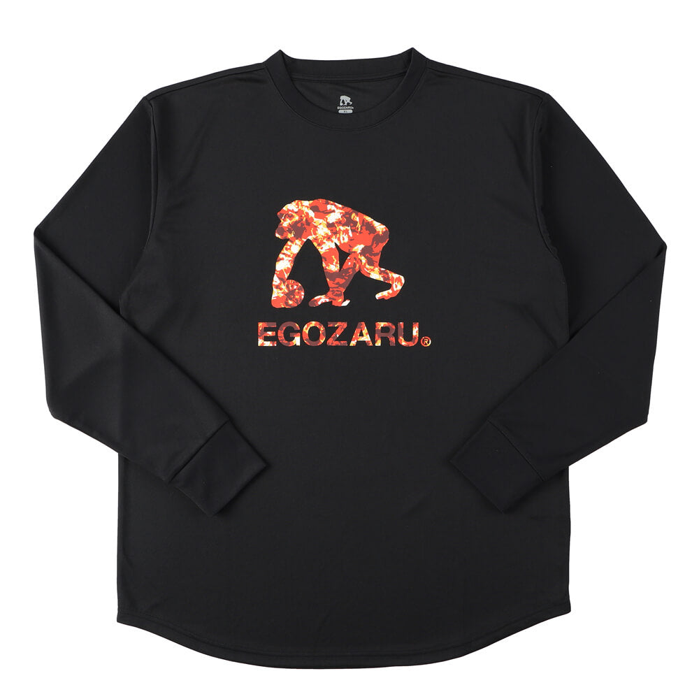 Flame logo long T -shirt