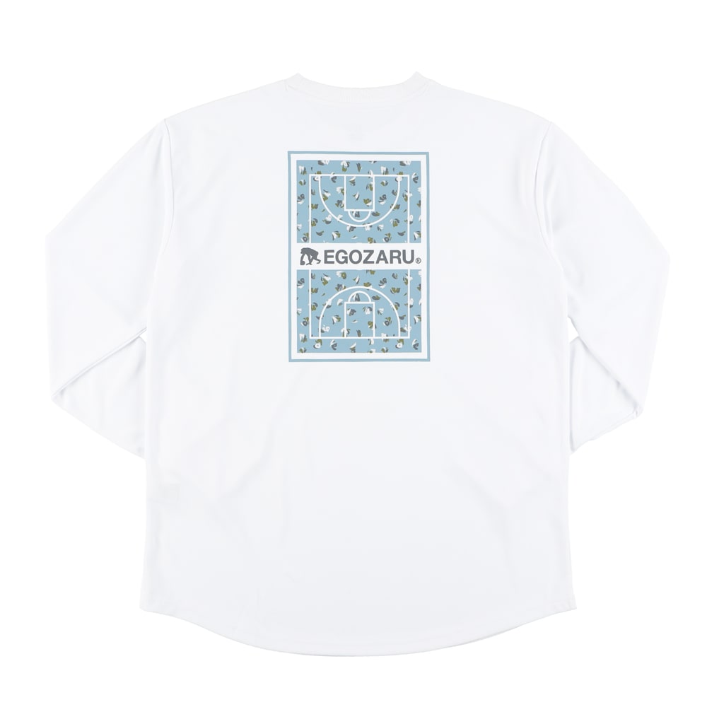 Floatback print long T -shirt