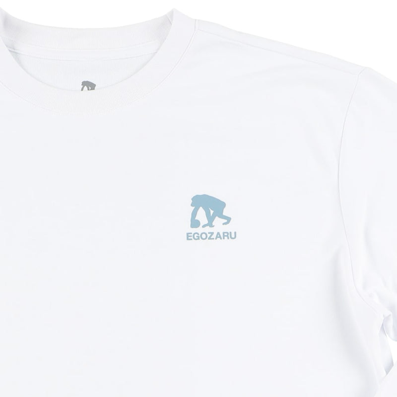 Floatback print long T -shirt