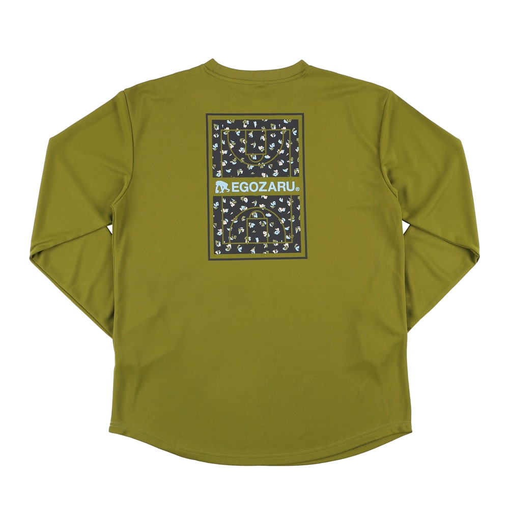 Floatback print long T -shirt