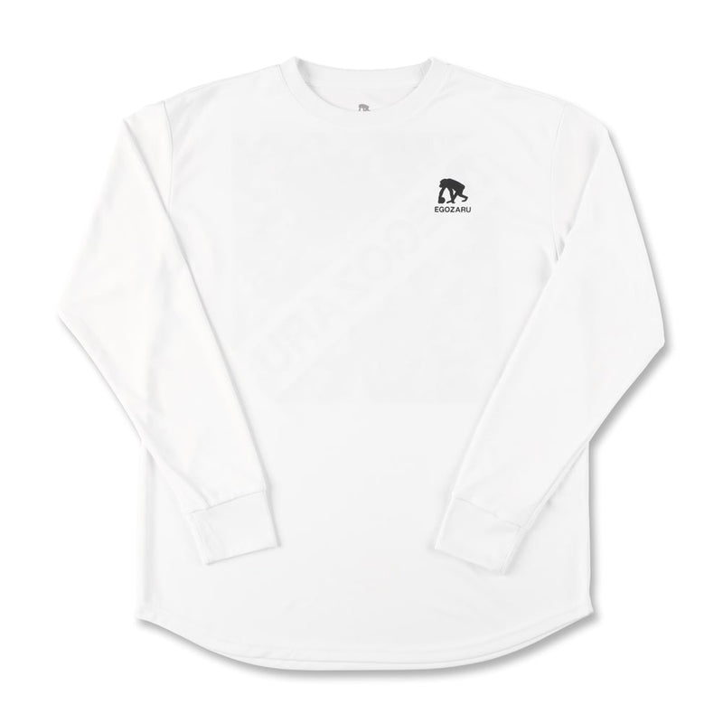 Bleachback print long sleeve T -shirt