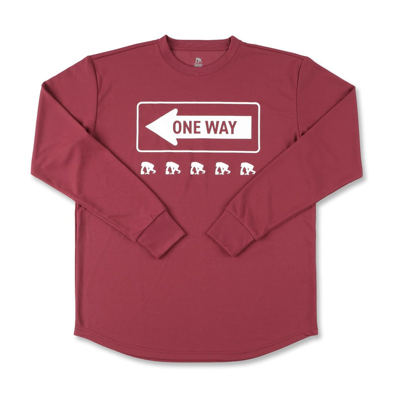 One -way long sleeve T -shirt