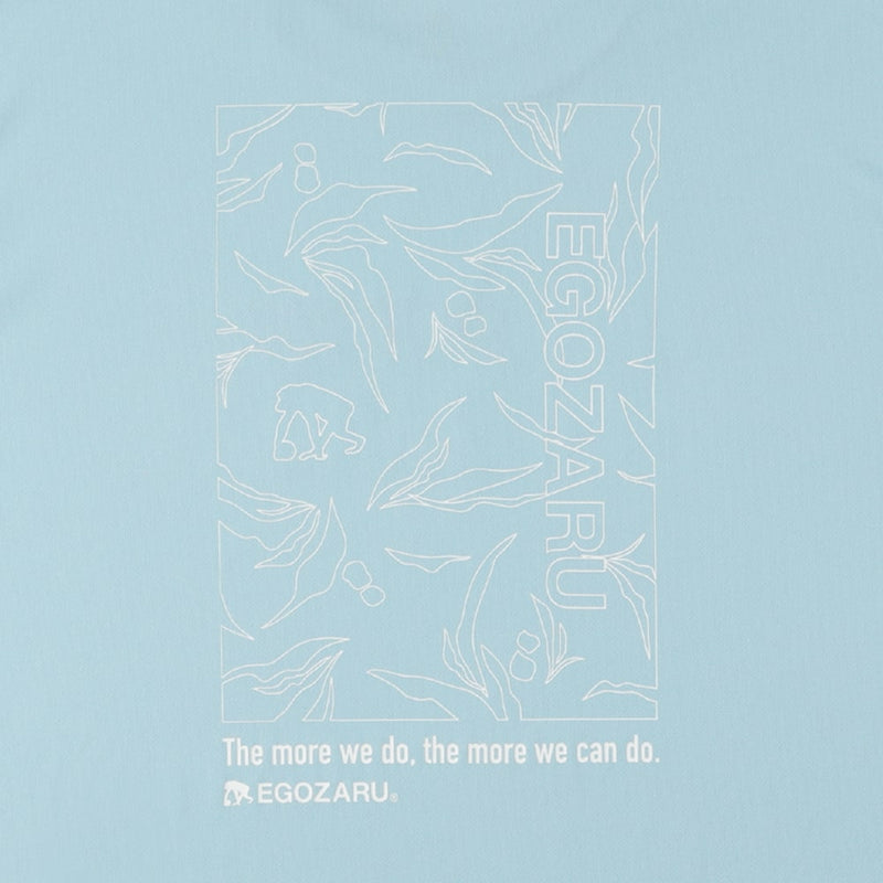 Narrow leaf back print T -shirt