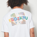 Wide geometric backprint T -shirt