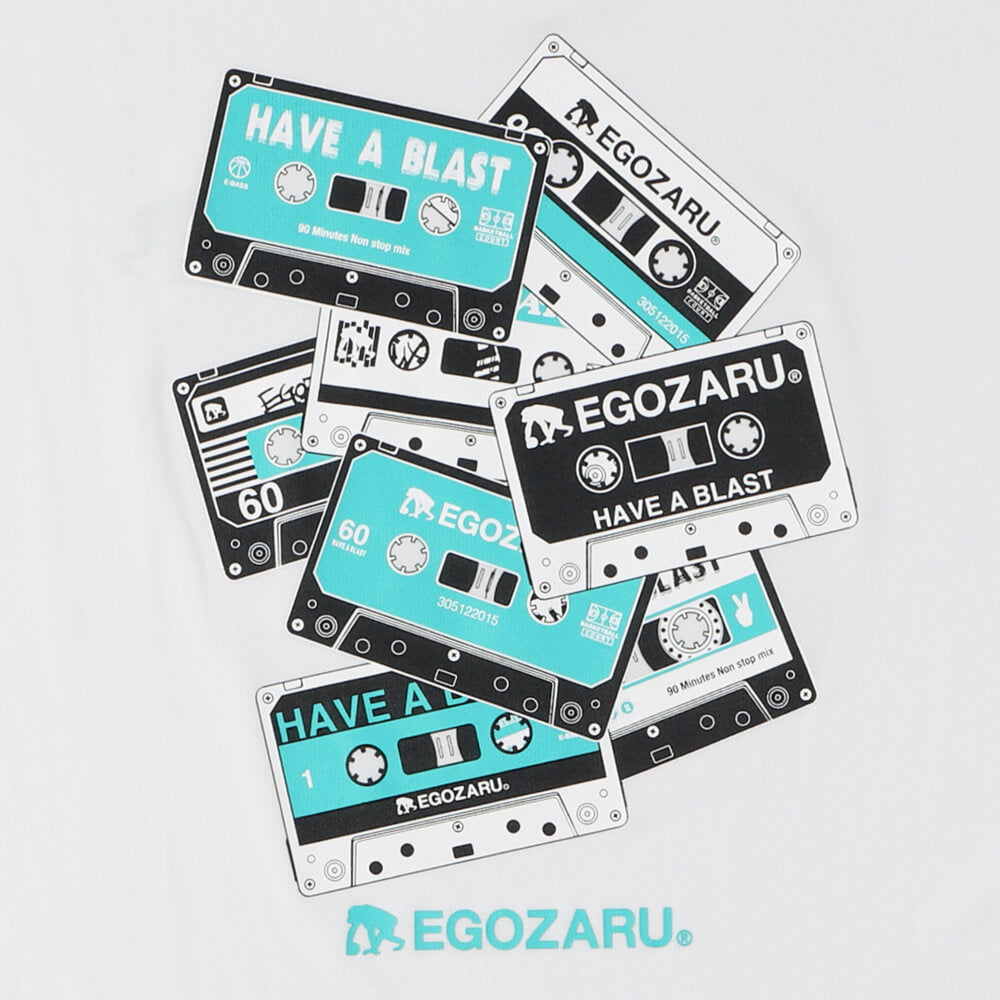 Cassette tape backprint T -shirt