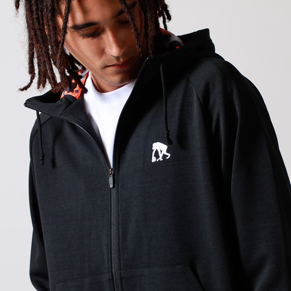 P.D.C. Zip -up sweatshirt parka