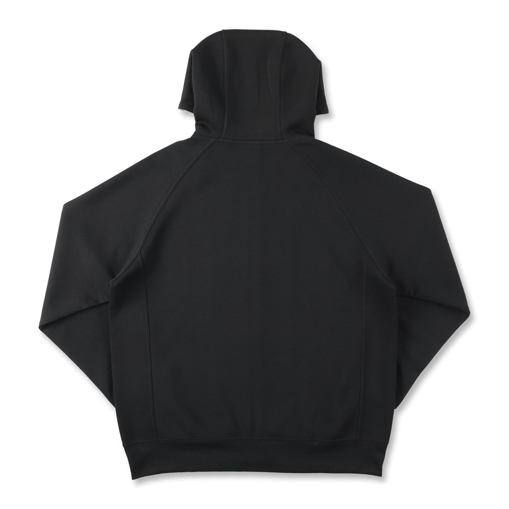 Solid Zip -up Sweat Parka