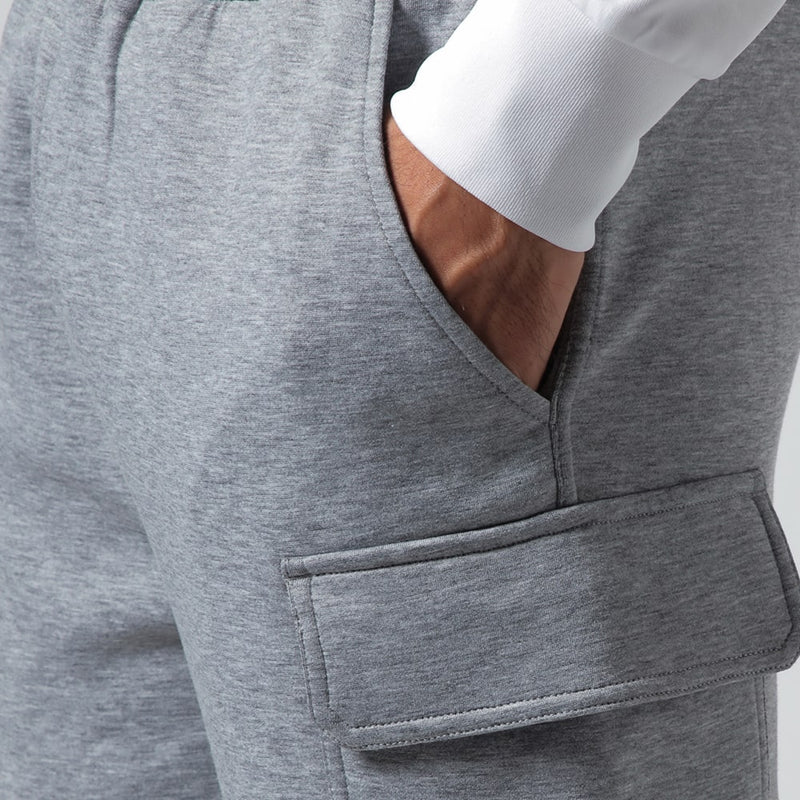 Solid Sweat Cargo Pants